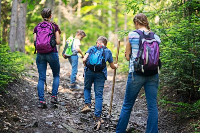Hiking in famiglia